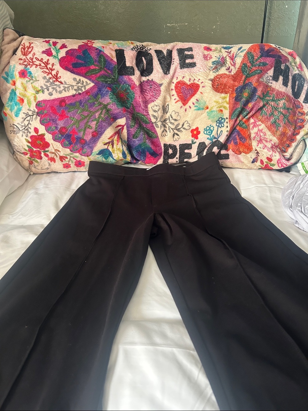Nine West Black Wide Leg Pants